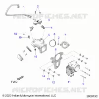 FUEL SYSTEM, FUEL CLAM SHELL/THROTTLE BODY