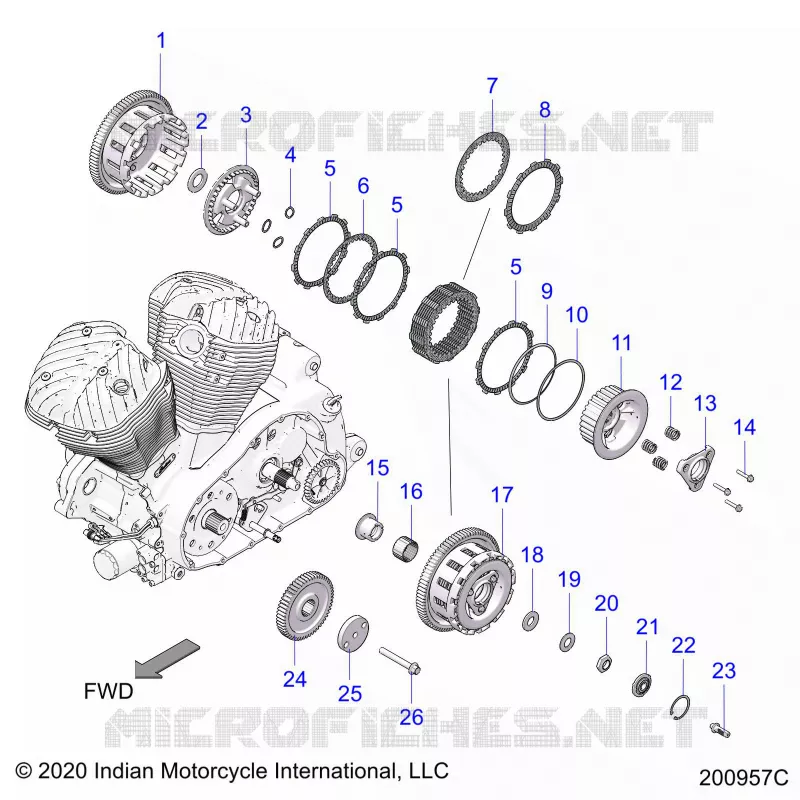 DRIVE TRAIN, CLUTCH AND PRIMARY DRIVE