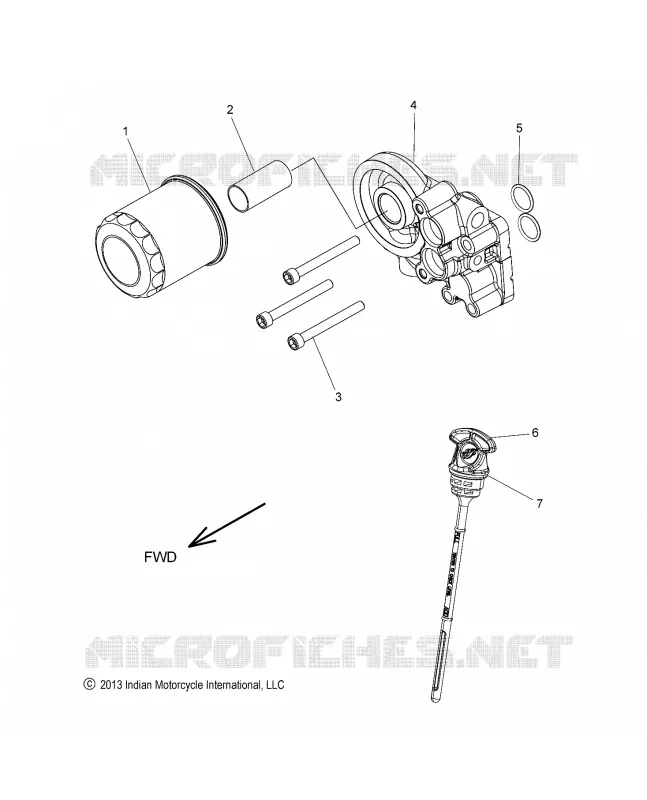 OIL FILTER/ADAPTER, AND DIPSTICK