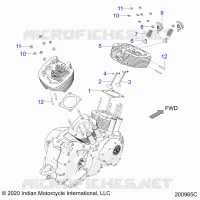 ENGINE, CYLINDER HEAD ASM.