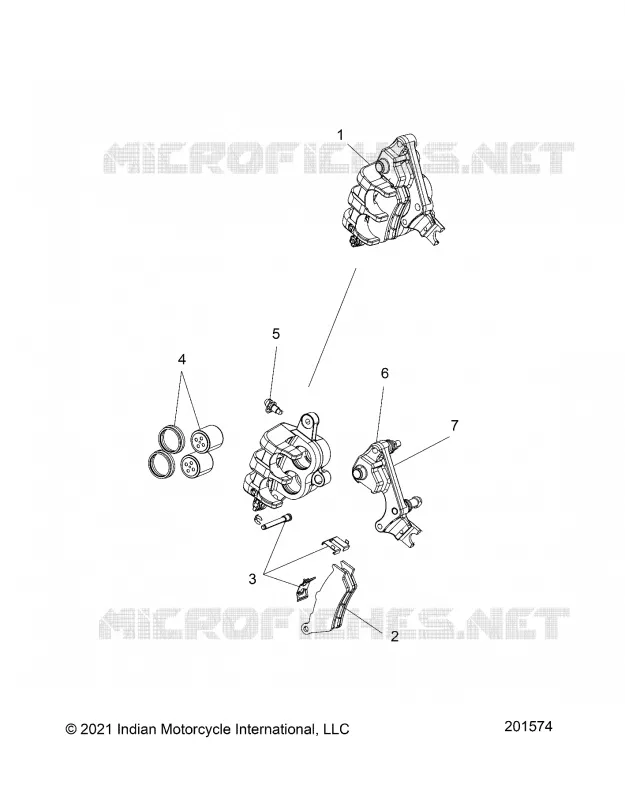 BRAKES, FRONT BRAKE CALIPER W/ABS
