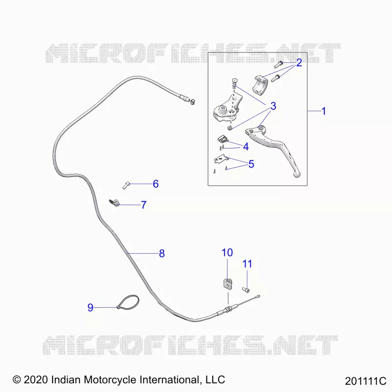 CONTROLS, CLUTCH LEVER AND CABLE