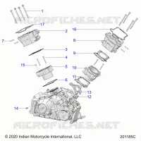 ENGINE, CYLINDER AND CYLINDER HEAD MNTG.