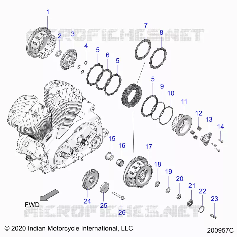 DRIVE TRAIN, CLUTCH AND PRIMARY DRIVE