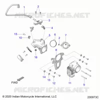 FUEL SYSTEM, FUEL CLAM SHELL/THROTTLE BODY