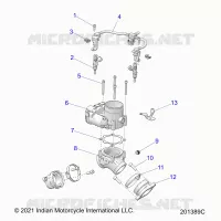 ENGINE, THROTTLE BODY/FUEL RAIL