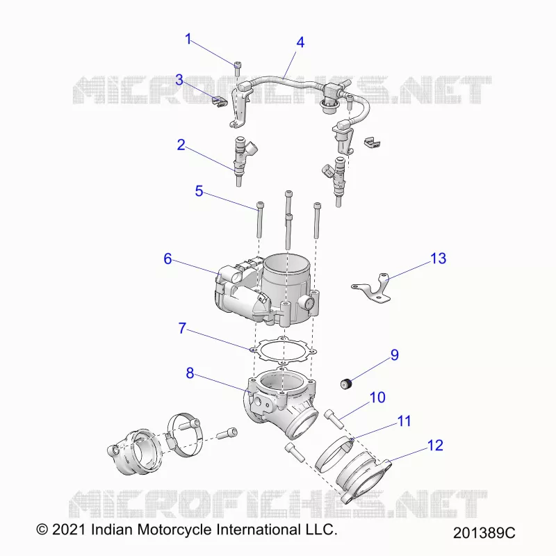 ENGINE, THROTTLE BODY/FUEL RAIL